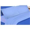 Passione per le tele Completo Letto Lenzuola Cotone Percalle, Lenzuola e 2 Federe da Letto, 100% Cotone Made In Italy, Biancheria da Letto Tinta Unita (matrimoniale, celeste)