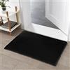 Teppich Wölkchen Tappeto Soffice Di Pelliccia Finta Di Coniglio - Decorazione Da Salotto - Tappeto Di Pelliccia Lavabile Come Tappetino Da Letto - Nero - 60x90cm