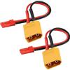 QIANRENON XT60 - Cavo adattatore per presa JST, 22 AWG, JST femmina su XT60, modello RC, per modello di aria, batteria RC auto, 10 cm, 2 pezzi