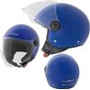 Casco moto SP501 taglia XL con visiera antigraffio bianco e blu