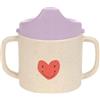 LÄSSIG Tazza per bambini con manico e coperchio rimovibile 150 ml/Sippy Cup PP/Cellulose Happy Rascals Smile