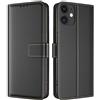 TQIAHF Cover per iPhone 11 Custodia a Libro in Pelle con Porta Carte Magnetica Libretto Portafoglio Telefono Flip Case Antiurto Protezione Completa,Nero