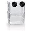 boxtech Acquario Serbatoio di pesci Incubatore, Scatola di allevamento di pesci dell'incubatore della scatola, con scomparto isolante accessori per piccoli pesci, gamberetti, pesci pagliaccio, guppy (S)
