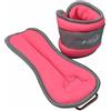 VR VETRINEINRETE Vetrineinrete® Coppia di Pesi in Sabbia Regolabili per Polso e Caviglia per Allenarsi da 0,5 0,750 1 1,5 kg Muscoli Gambe e Braccia Fitness Palestra Sport Rosa (1 kg)