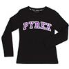 Pyrex Kids 021108 T-Shirt Bambina Nero 8A