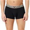 Emporio Armani Men's Underline Logo Boxer Boxers, Nero, L Uomo