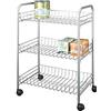 Metaltex Sprinter 938000039 Carrello multiuso 3 ripiani, colore: Argento