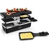 Tefal Dispositivo per raclette grill, 2 persone, formato modulabile, presa integrata per collegare altri dispositivi, compatto, Plug & Share YY5249FB, nero