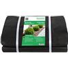 GardenMate 2m x 20m Telo per Pacciamatura 50 g/m² - Telo Antistrappo Contro Le Erbacce - Elevata stabilizzazione ai Raggi UV - Permeabile - 2m x 20m = 40m²