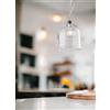 Leolux Lampada a Sospensione Moderna, lampada con vetro trasparente 1X E27 Illuminazione Cucina Camera da Letto Salotto