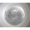 La Bámbola Paralume a sfera in vetro chiuso, 14 cm. Acido decorato.