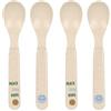 LÄSSIG Set di cucchiai per bambini (4 pezzi) Posate per bambini senza melamina, senza BPA, lavabili in lavastoviglie e in microonde/Spoon Set Little Mateys spicy orange