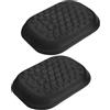 Gimars 2pcs Cusicni Poggiapolsi Gomito Bracciolo in Memory Foam,Wrist Rest Pad Ergonomico Sollievo dal Dolore, Poggiapolsi Antiscivolo Comodo per Ufficio Scrivania Gaming Computer,Laptop,Mac,Nero