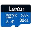Lexar - Microsdhc 633x 32gb No Adat-black/blue