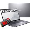 Asus Laptop 15 X509F Notebook con Monitor 15,6 FHD Anti-Glare, Intel Core i5-10210U Fino a 4,2Ghz, RAM 12GB, 512GB SSD PCIE, Windows 10 PRO, Grey