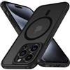 iVoler Cover Magnetica per iPhone 15 Pro Max 6.7 Pollici, [Compatibile con MagSafe] [Protezione Antiurto di Grado Militare] Custodia Traslucida Opaca Posteriore Sottile Silicone Protettiva Case
