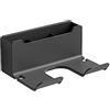 Colrid Porta Asciugacapelli, Porta Asciugacapelli a Parete, Porta Phon, Supporto Asciugacapelli Robusto, Supporto per Piastra, Multifunzione Porta Phon per Hotel Bagno Soggiorno Barbershop（Nero）