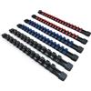 ACEBON Set di 6 binari per chiavi a bussola | con 86 clip | per inserti 6,3 mm (1/4), 10 mm (3/8), 12,5 mm (1/2), organizer per chiavi a bussola