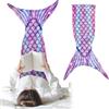 FainFun Coperta a Coda di Sirena Bambina, Coperta Coda Sirena Donna Calda, Coperta in Flanella Adatto per Halloween, Natale, Regali di Compleanno 110 * 46cm