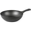 Salter BW11046EU7 Cosmos 28 cm Stir Fry Pan, wok, alluminio forgiato, antiaderente e senza PFOA, lavabile in lavastoviglie/a induzione, per carbonara, tagliatelle, frittura, anticorrosione, grigio