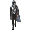 Rubie's Rubies Costume Mandalorian OPP a buon mercato in scatola per ragazzi e ragazze, Jumpsuit, mantello e maschera, ufficiale Star Wars per carnevale, Natale, compleanno, feste e Halloween.