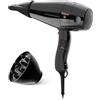 Valera, Swiss Silent Jet Light 7500 Ultrablack, Asciugacapelli Professionale, Phon Silenzioso e Leggero, con 6 Livelli di Temperatura, Ionizzatore, Cavo Flessibile Anti-Attorcigliamento, 2000W, Nero