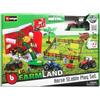 MAC DUE Burago Farmland Playset Stalla con Cavalli e Veicoli
