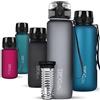 720°DGREE Borraccia 1 Litro "uberBottle" +Infusore, softTouch - Senza-BPA, Prova di Perdite - Bottiglia, Borracce d'Acqua Sportiva per Palestra, Ciclismo, Gym, All'aperto, Escursioni, Viaggio, Lavoro