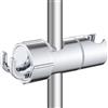 Drenky Supporto Soffione Doccia Con 2 Ganci, Supporto Soffione Doccia Duschkopf Halterungen für Duschstange für stange Durchmesser Ersatz Duschbrause Halterung Aus Gebürstet 360°Drehbarer