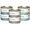 Almo Nature HFC Natural Alimento Umido per Gatti - Ricette Assortite al Tonno - Confezione da 420 g (6 x 70 g)