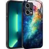 YUXING Cover per Xiaomi Redmi Note 12 Pro 5G - Abstact Art Geometry Pattern Antigraffio Vetro Back Cover, Custodia Antiurto Antiscivolo Sottile (Starry Sky)