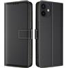 TQIAHF Cover per iPhone 12 / iPhone 12 PRO Custodia a Libro in Pelle con Porta Carte Magnetica Libretto Portafoglio Flip Case Antiurto Telefono Protezione Completa,Nero