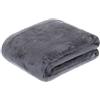 Brandsseller - Coperta in finta pelliccia di visone, 150 x 200 cm, 1150 g, colore antracite