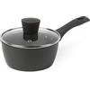 Salter BW11042EU7 Cosmos Pentola da 16 cm, alluminio forgiato, antiaderente, manici morbidi al tatto, resistente alla corrosione, lavabile in lavastoviglie/a induzione, per marinara, salse, grigio