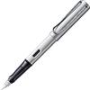 Lamy AL-star whitesilver - Penna stilografica con impugnatura ergonomica e molla in acciaio lucido con tratto EF - corpo in alluminio leggero - cartuccia d'inchiostro T 10 blu - destrimani