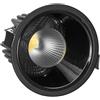 Faro da Incasso 18W Foro Ø90mm Nero IP40 CCT BRIDGELUX LED 3 Parabole Colore Bianco Variabile CCT