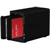 Synology DS224+ 6GB NAS 16TB (2X 8TB) WD Red+, assemblato e testato con SE DSM installato