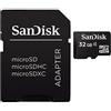 SanDisk 32GB Class 4 MicroSD with microSDHC-SD Adapter, Black