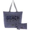For Time Sole, Borsa Navicella da Spiaggia Donna, Blu, 34x15x39 cm