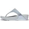 Fitflop Lulu Shimmerlux Toe-Post Sandals, Sandali Donna, Tutto Nero, 40 EU