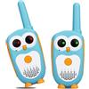 Retevis RT30 Walkie Talkie Bambini, Walkie-Talkie Bambini Ricaricabili con Occhi LED, Giochi per Bambine 3-5 Anni, LCD a Lungo Raggio, Gioco per Famiglie da Campeggio (Blu, 2 Pezzi)