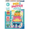 Ravensburger Puzzle, Mostri Divertenti, Linea Mix & Match, Puzzle per Bambini, Età Raccomandata 4+, Stampa di Qualità, 05135 9
