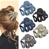 Lolalet Mollettone Capelli Donna 5 Pezzi, Pinze per Capelli Elegante, Ciappo Capelli Donna Forti e Antiscivolo, Capelli Clip Artiglio per Donne e Ragazze - Stile D