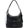 Pierre Cardin Borsa Donna in Vera Pelle, Grande Shopper a Spalla, Multifunzione, Elegante, Made in Italy