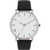 amor Orologio da polso unisex Donna Uomo al quarzo Analogico, con Cinturino in pelle di mela, nero, resistente all'acqua 3 bar, fornito in confezione regalo, 2037086