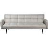 DRW Divano, Poliestere e Metallo, Beige, Nero E Oro, 193x83x75cm