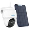 Reolink 360° PTZ Videocamera Sorveglianza Batteria Solare, 3MP Telecamera WiFi Esterno Senza Fili, Visione Notturna IR, Impermeabile, Rilevamento PIR, Audio a 2 Vie, Argus PT Lite con Pannello Solare