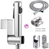 ABSOK Bidet Portatile Kit Doccetta,ABS Spruzzatore bidet per WC con doppia modalità,Bidet Doccetta per Bidet WC Doccia con Deviatore Doccia 2 Vie, Tubo DocciaFlessibile da 150 cm e supporto doccetta