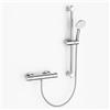 MORADO Miscelatore Doccia Con Tubo Flessibile da 1.5 M,Saliscendi Doccia,Asta Doccia Saliscendi con Doccetta 3 Funzioni Multigetto Height 70 CM,Cromato