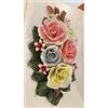 Generico BOUCHET FIORI stile CAPODIMONTE REALIZZATO E DIPINTO A MANO PORCELLANA 15X27CM